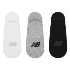 New Balance Adults No Show Trainers Socks White/Multi