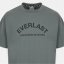 Everlast Men's Flocked Cotton Short Sleeve Crew Neck T-Shirt Khaki