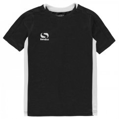 Sondico Fundamental Polo T Shirt Junior Boys Black/White