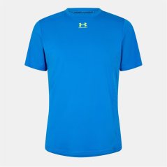 Under Armour Men's Chal Short-Sleeve Performance T-Shirt Blue/Yellow