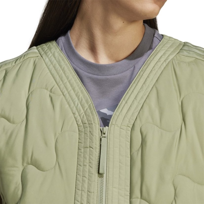 adidas Men's Nuganic Light Insulation Sleeveless Recycled Gilet Tent Green