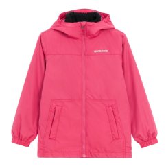 Karrimor Kids' Teddy Faux Fur Windproof Long Sleeve 3 in 1 Jacket Pink/Black