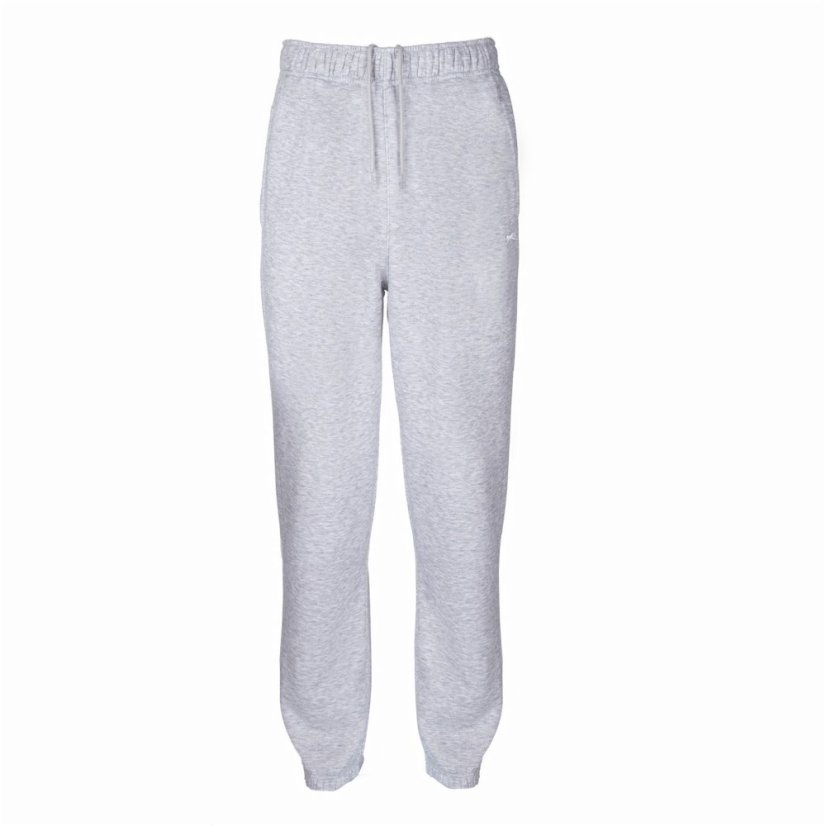 Slazenger Cuffed Fleece Jogging Bottoms Mens Grey Marl