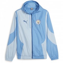 Puma Manchester City Pre-Match Woven Jacket Adults Blue/Silver