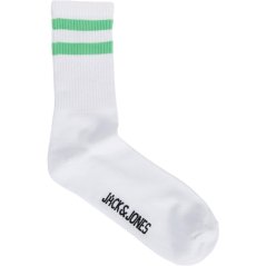 Jack and Jones Stripe Tennis Sock Mens Jasmine Green