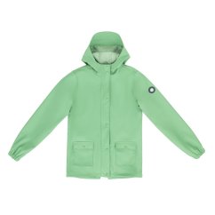 Gelert Unisex Kids Coast Fleece Lined Windproof Long Sleeve Waterproof Jacket Moss Green