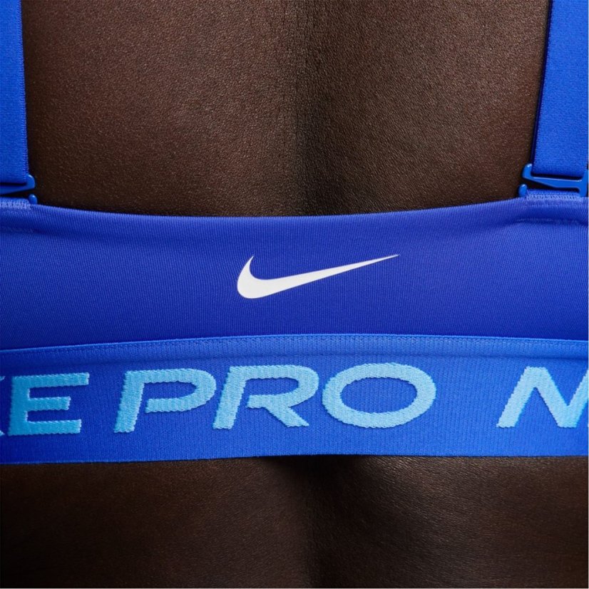 Nike Pro Indy Plunge Women's Medium-Support Padded Sports Bra Hyper Royal