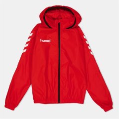 Hummel Kids' Core Spry Lightweight Windproof Windbreaker True Red