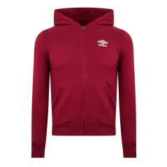 Umbro Pro Fleece Hoodie Adults Biking Red