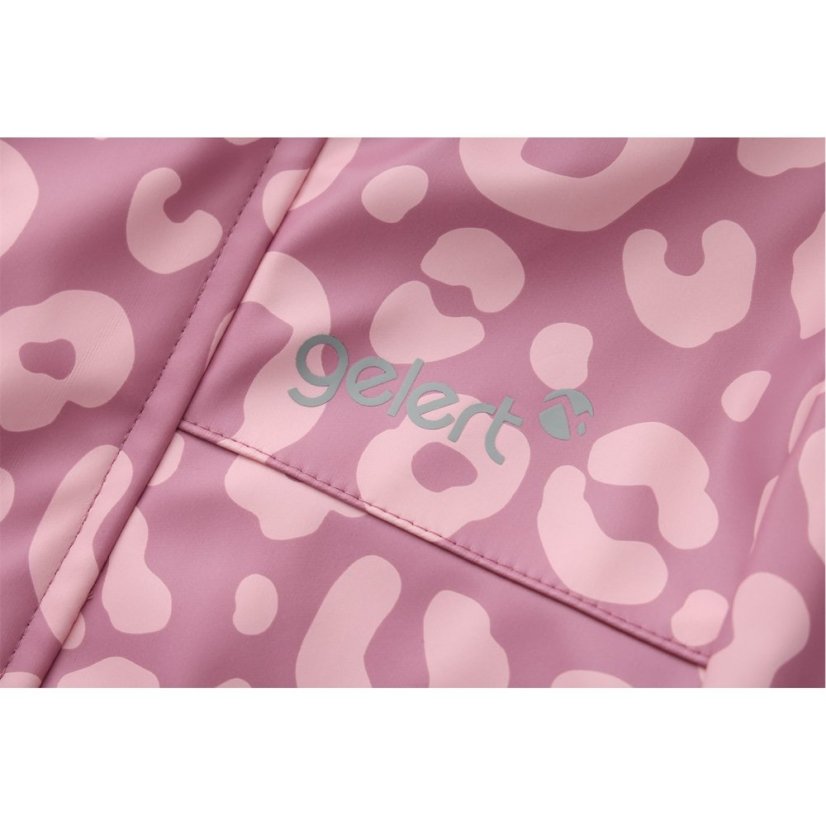 Gelert Unisex Kids' PU Water Resistant Wind Resistant Long Sleeve Raincoat Pink