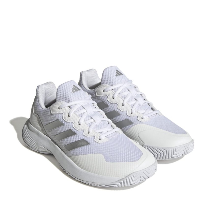 adidas Gamecourt 2.0 Tennis Shoes Womens White/Silver