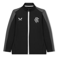 Castore Unisex Kids' Rangers Waterproof Licensed Rain Anorak Black