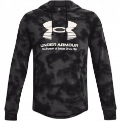 Under Armour Armour Rival Novelty Hoodie Mens Black