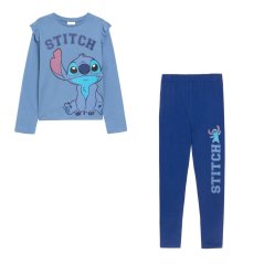 Character Lilo and Stitch Long Sleeve T-Shirt and Legging Set Blue Blue