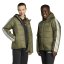 adidas Unisex Kids Essentials 3S Hooded Long Sleeve Puffer Jacket Khaki