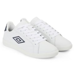 Umbro Men's Cheetham Court Trainers White/Dark Navy