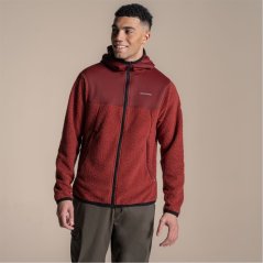 Craghoppers Telesto Insulated Hooded Fleece Jacket Burnt Maroon