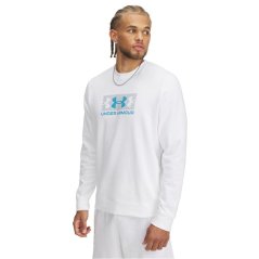 Under Armour Men's Rival Terry 1/4 Zip Fleece White