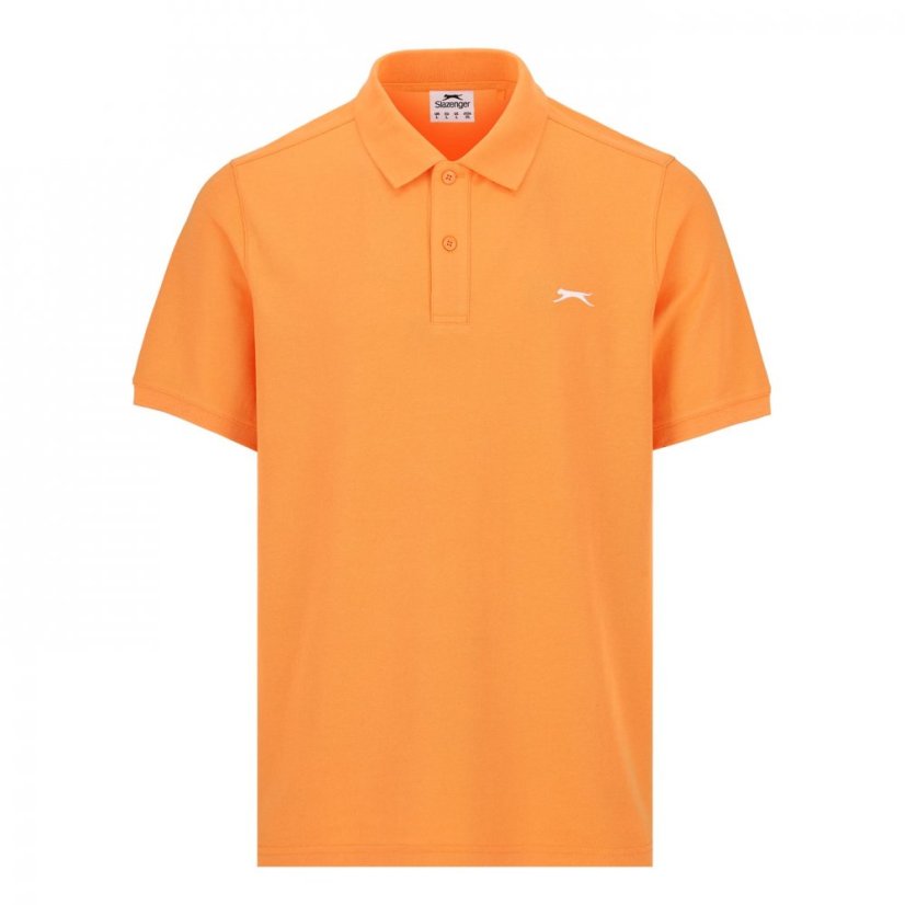 Slazenger Plain Polo Shirt Mens Orange