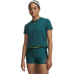 Under Armour Womens Vanish Short Sleeve Performance Gym Top Rack Green