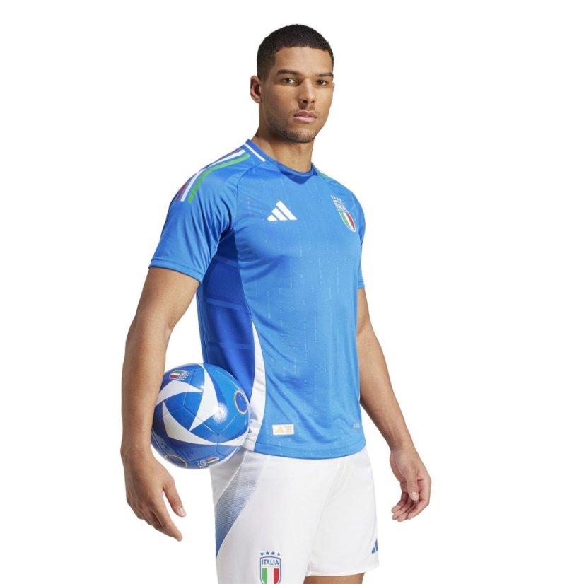 adidas Italy Authentic Home Shirt 2024 Adults blue