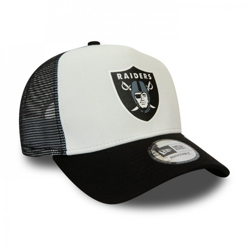 New Era Era Block Trucker Cap Mens Raiders Black