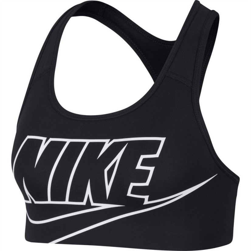 Nike Women's Medium-Support Sports Bra Black/White