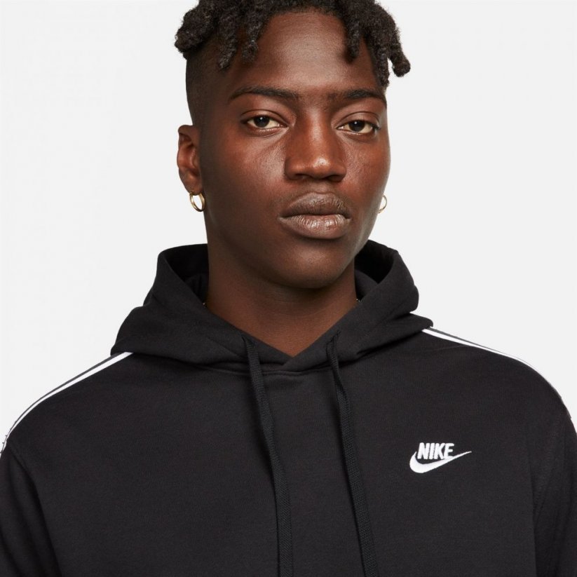 Nike Club Fleece Men's Graphic Hooded Tracksuit Black/White