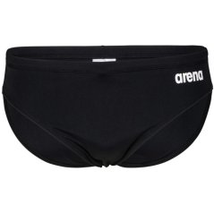 Arena Mens Solid Team Swim Briefs Black White