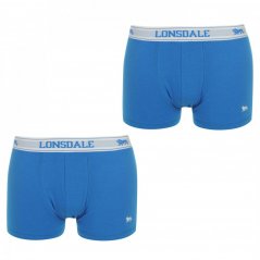 Lonsdale 2 Pack Trunk Mens Royal/White
