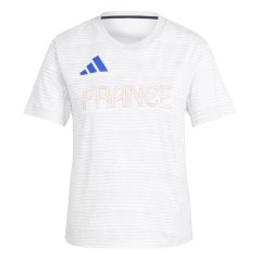 adidas Women's Team Trainer Short Sleeve Performance Gym Top White
