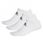 adidas Lightweight Low Cut 3 Pack Socks Mens White