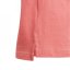 adidas 3 Stripe T Shirt Junior Girls Hazy Rose/White