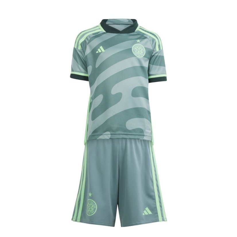 adidas Celtic FC Third Minikit 2023 2024 Juniors Green