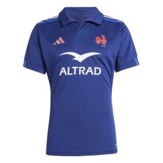 adidas France Rugby Home Performance Shirt 2024 Adults Dark Blue