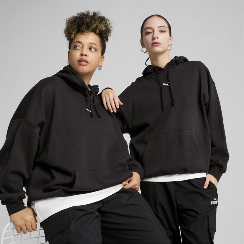Puma Women's Essentials Oversized Hoodie Black