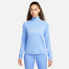 Nike Dri-FIT Swoosh Women's 1/4-Zip Running Top Polar/Blue
