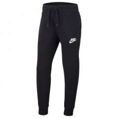 Nike Girls Fundamentals Fleece Jogging Bottoms Black/White