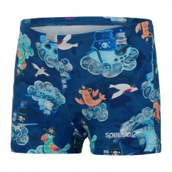 Speedo All Over Print Aquashorts Infant Boys Blue/Blue