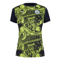 Puma Manchester City FC Pre Match Shirt 2024 2025 Womens Blue