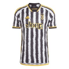 adidas Juventus Home Shirt 2023 2024 Adults Black/White