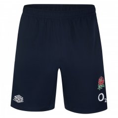 Umbro England Rugby Knit Shorts 2023 2024 Adults Navy Blazer