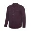 Fabric Melange Shirt Sn Burgundy