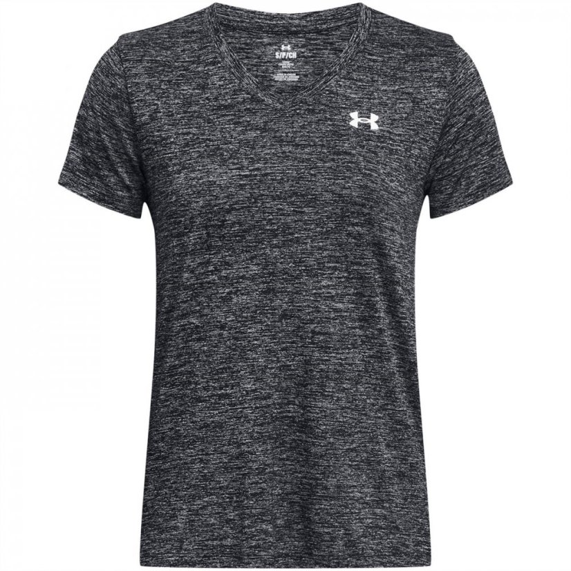 Under Armour Tech™ Twist V-Neck Short Sleeve Womens Black