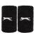 Slazenger 2 Pack Double Wristbands Black