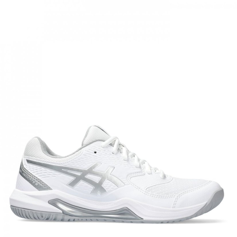 Asics Gel-Dedicate 8 Womens Tennis Shoes White/Silver