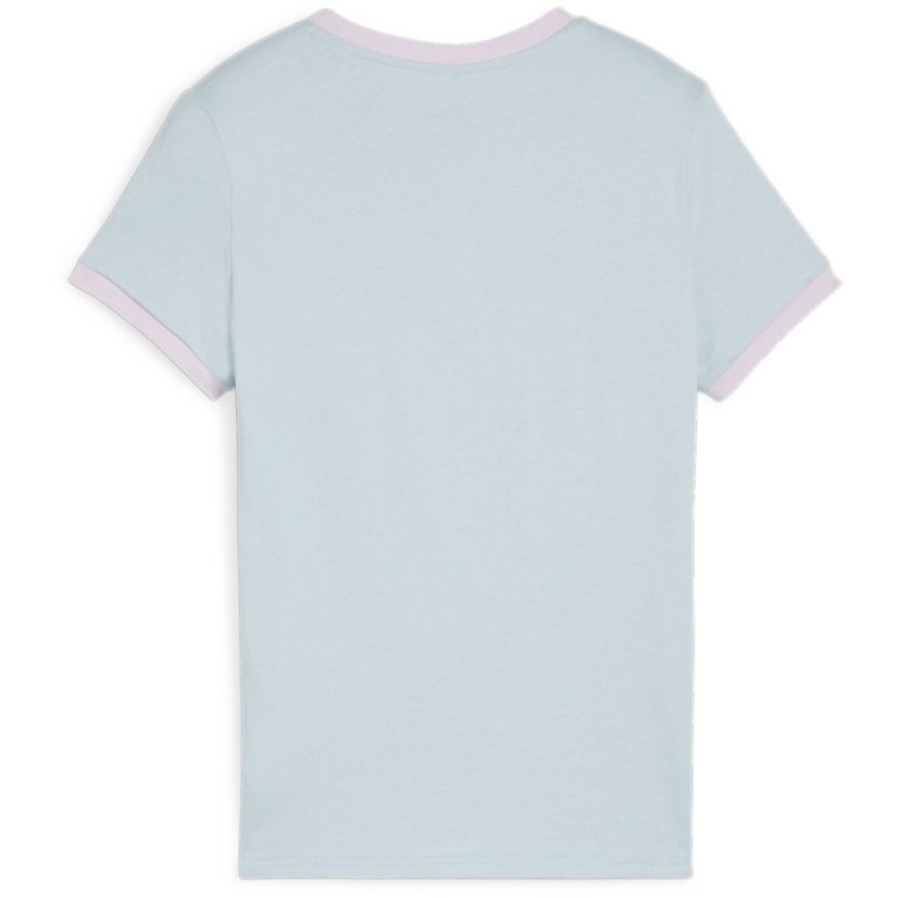 Puma Classics Match Point Logo Tee G T-Shirt Girls Blue-Turquoi