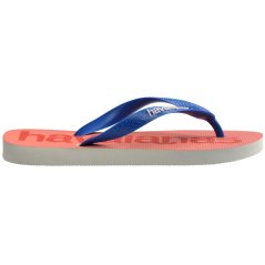 Havaianas Hav. Top Logomania 2 Ruby Red/Ruby Flip Flops Unisex Adults White