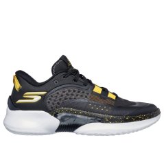 Skechers Mens Lockdown Basketball Trainers Black/Gold