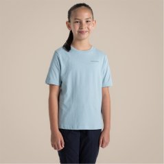 Craghoppers Unisex Kids' Ellis Short Sleeve T-Shirt Sky Blue